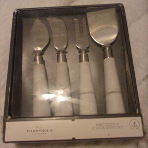 Threshold Manchester Cheese Knife Set of 4 Marble